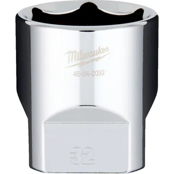 Ruční nářadí MILWAUKEE 1/2" Chromovaný nástrčný klíč metrický 32 mm