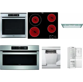 Set domácích spotřebičů WHIRLPOOL ABSOLUTE AKZM 8480 IX + WHIRLPOOL AKT 8130/NE + WHIRLPOOL AKR 650/1 IX + WHIRLPOOL ABSOLUTE AMW 730 IX + WHIRLPOOL WSIC 3M27 C + WHIRLPOOL WHC18 T311