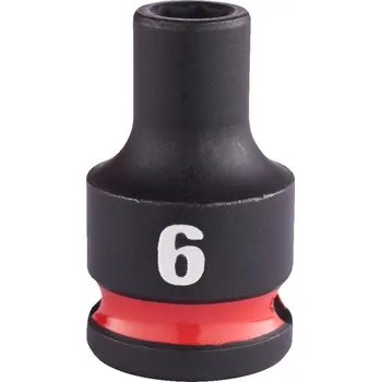 Gola hlavice MILWAUKEE Průmyslové hlavice Shockwave 3/8" HEX 6mm krátké