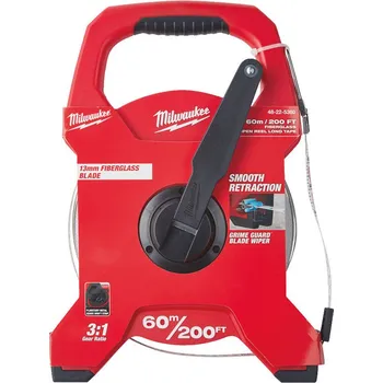 pásmo MILWAUKEE Dlouhé měřicí pásmo ze skelných vláken 60m / 200ft (13mm)