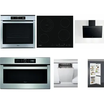 Set domácích spotřebičů WHIRLPOOL ABSOLUTE AKZM 8480 IX + WHIRLPOOL AKT 8900 BA + WHIRLPOOL AKR 62F LT K + WHIRLPOOL ABSOLUTE AMW 730 IX + WHIRLPOOL WSIC 3M27 C + WHIRLPOOL ART 66112