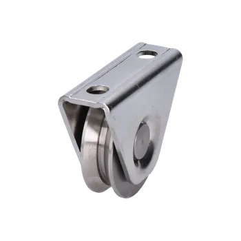 Pohon brány kolečko pro posuvnou bránu VK58/16-V, nerez - nerezová kladka ø 58 mm pro bránu po kolejnici, montáž pod rám, profil V, nosnost 300 kg, nerez /AISI304