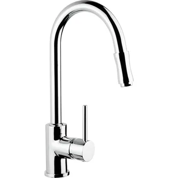 Vodovodní baterie Kuchyňská stojánková baterie, otáčivé ústí, vytahovací sprška K540