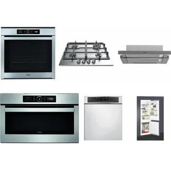 Set domácích spotřebičů WHIRLPOOL ABSOLUTE AKZM 8480 IX + WHIRLPOOL TKRL 661 IX EU + WHIRLPOOL AKR 749/1 IX + WHIRLPOOL ABSOLUTE AMW 730 IX + WHIRLPOOL WBC 3C34 PF X + WHIRLPOOL ART 65031