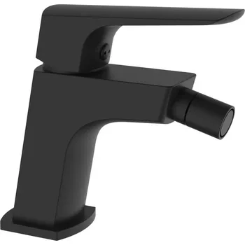 Edge - bidetová stojánková baterie, s výpusti click clack, černá EG45BK