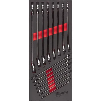 MILWAUKEE Pěnová vložka se sadou kombinovaných klíčů MAX BITE™ 15ks