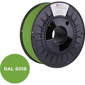 Příslušenství k 3D tiskárně C-TECH filament PREMIUM LINE PETG zelenožlutá RAL6018