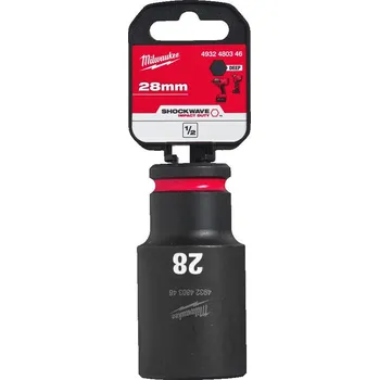 Gola hlavice MILWAUKEE 1/2" prodloužená průmyslová hlavice STD, 28mm