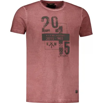 Pánské triko KIXMI OMER VÍNOVÁ L