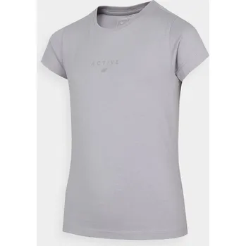 4F HJZ22-JTSD002 COLD LIGHT GREY Dětské tričko EU 122