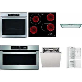 Set domácích spotřebičů WHIRLPOOL ABSOLUTE AKZM 8480 IX + WHIRLPOOL AKT 8190/BA + WHIRLPOOL AKR 650/1 IX + WHIRLPOOL ABSOLUTE AMW 730 IX + WHIRLPOOL WIO 3T133 PLE + WHIRLPOOL WHC18 T311