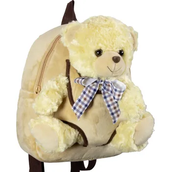 Městský batoh MONOPOL Batoh Plush Backpack Teddy Bear Beige