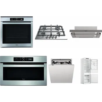 Set domácích spotřebičů WHIRLPOOL ABSOLUTE AKZM 8480 IX + WHIRLPOOL TKRL 661 IX EU + WHIRLPOOL AKR 5390/1 IX + WHIRLPOOL ABSOLUTE AMW 730 IX + WHIRLPOOL WIC 3C33 PFE + WHIRLPOOL WHC18 T311
