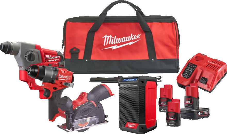 MILWAUKEE Sada aku nářadí M12 FPP4A2-423B