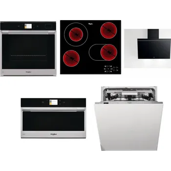 Set domácích spotřebičů WHIRLPOOL W9 OP2 4S2 H + WHIRLPOOL AKT 8190/BA + WHIRLPOOL AKR 62F LT K + WHIRLPOOL W9 MD260 IXL + WHIRLPOOL WIO 3O540 PELG