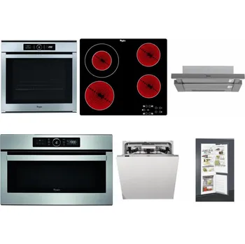 Set domácích spotřebičů WHIRLPOOL ABSOLUTE AKZM 8480 IX + WHIRLPOOL AKT 8130/NE + WHIRLPOOL AKR 749/1 IX + WHIRLPOOL ABSOLUTE AMW 730 IX + WHIRLPOOL WIO 3O540 PELG + WHIRLPOOL ART 65031