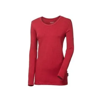 Dámské tričko Progress ORIGINAL dámské triko LS BAMBUS višňová L; Červená triko