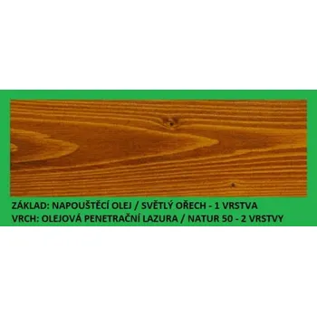 Olej na dřevo BBB Napouštěcí olej 0,9lt Světlý ořech BBB BARVY PLUS IR-01 00900 světlý ořech