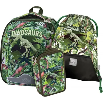 Školní batoh BAAGL Školní set Shelly Dinosaurus A-31687