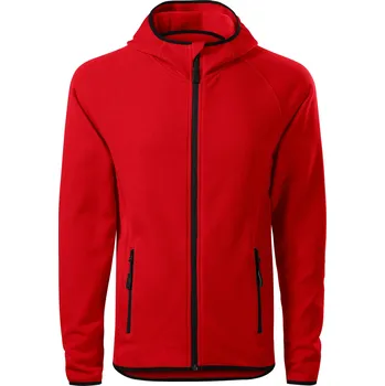 Pánská mikina Malfini Direct Pánská fleece mikina s kapucí 417 červená XXL