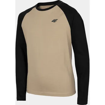 Dívčí tričko 4F HJZ22-JTSML001 LIGHT BROWN Dětské tričko EU 122