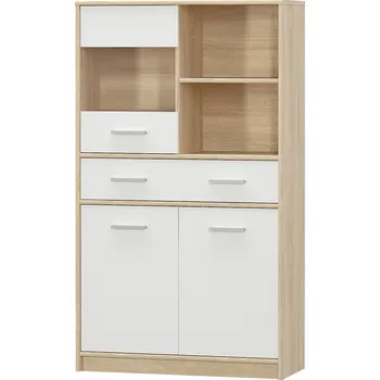 Dětská skříň Tempo Kondela Thornham 2D1W1S/80 (bílá)