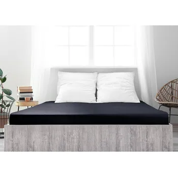 Prostěradlo B.E.S. - Petrovice, s.r.o. Jersey prostěradlo s elastanem Lycra - Černá Rozměr: 90 x 200