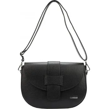 Kabelka Kožená kabelka MiaMore 01-026-2 DOLLARO - černá