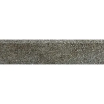 Dlažba Rako Como DSAJ8694, sokl, černohnědý, matný, 30 x 7,2 x 0,8 cm