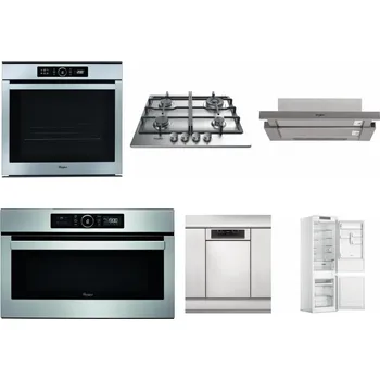 Set domácích spotřebičů WHIRLPOOL ABSOLUTE AKZM 8480 IX + WHIRLPOOL TKRL 661 IX EU + WHIRLPOOL AKR 5390/1 IX + WHIRLPOOL ABSOLUTE AMW 730 IX + WHIRLPOOL WSBO 3O34 PF X + WHIRLPOOL WHC18 T311