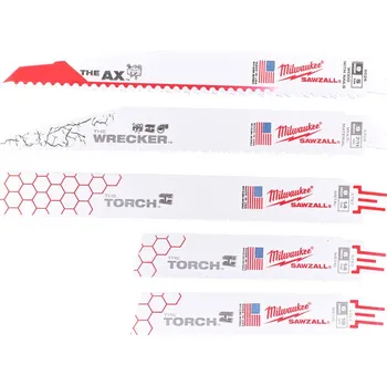Příslušenství k nářadí MILWAUKEE Demoliční plátky SAWZALL® 5ks v pouzdře