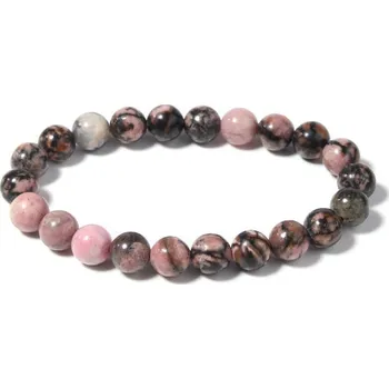 Náramek NUBIS® Korálkový náramek rodochrozit - KN310-1