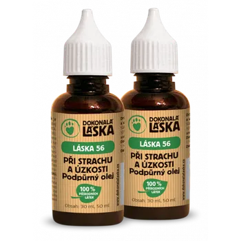 Dokonalá láska Láska 56 při strachu a úzkosti podpůrný olej 100 ml