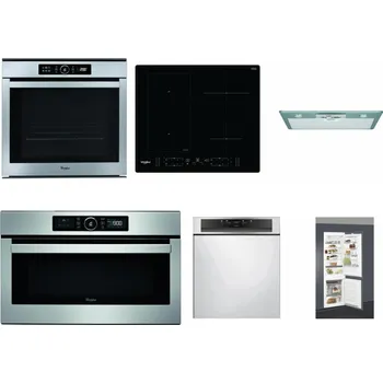 Set domácích spotřebičů WHIRLPOOL ABSOLUTE AKZM 8480 IX + WHIRLPOOL WL B8160 NE + WHIRLPOOL AKR 650/1 IX + WHIRLPOOL ABSOLUTE AMW 730 IX + WHIRLPOOL WBC 3C34 PF X + WHIRLPOOL ART 66112