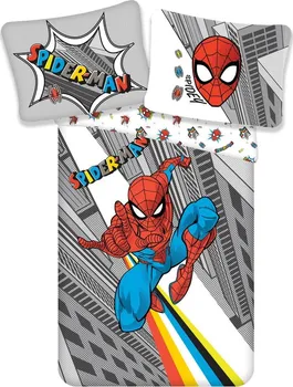Ložní povlečení Jerry Fabrics Spiderman Pop 140 x 200, 70 x 90 cm zipový uzávěr