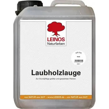 Olej na dřevo LEINOS 926.202 - Louh na tvrdé dřevo - bílý 2,5lt LEINOS L-926.202 002500