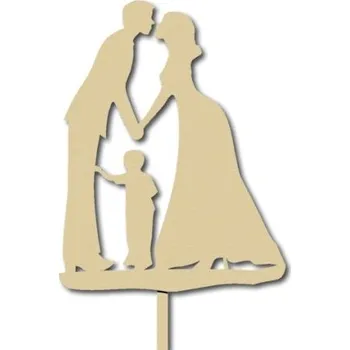 Jmenovka na stůl Pelisport Zápich novomanželé se synem