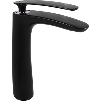 Vodovodní baterie Vodovodní baterie umyvadlová, vysoká TIGRIS, Barva: černá matná/chrom, Rozměr: 3/8''