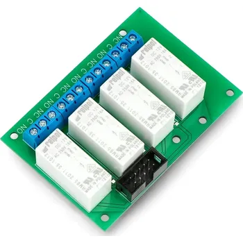 Relé Tinycontrol GSMKON-010 - reléová deska 4x 16A / cívka 12V pro řadič GSM / LAN