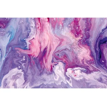 Fototapeta DIMEX | Vliesová fototapeta Akryl s mramorovým vzorem MS-5-2464 | 375 x 250 cm | modrá, bílá, fialová, růžová + Vliesová fototapeta na stěnu DIMEX Akryl s mramorovým vzorem MS52464 v rozměru 375 x 250 cm + lepidlo zdarma