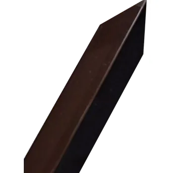 Stavební profil Ochranný roh zdiva z hliníkového plechu hnědý (hnědý ochranný roh 1m, 1,25m a 1,5m)