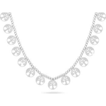 Řetízek biju Řetízek z chirurgické oceli s pevnými přívěsky 5127-23, jemné stromy života 3001630