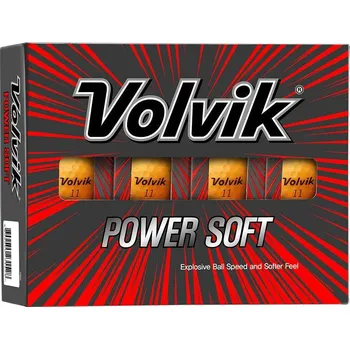 Golfový míček Volvik Power Soft golfové míčky, oranžové