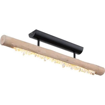 Globo 15354-15D | FELICITAS stropní svítidlo | LED | 15W | dřevo | Š: 80 cm |