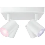 WiZ Colors 8719514554559 IMAGEO přisazené stropní bodové svítidlo 4xGU10 | 4x5W | 345lm | 2200-6500K | RGB -bílá + Trio 983-3400 3x LED žárovka TROPFEN 1x4W | E14 | 470lm | 3000K