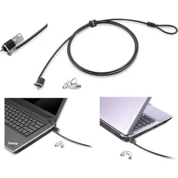 Zámek na kolo Lenovo kabelový zámek pro notebooky, kódový zámek s klíčem 160 cm 57Y4303