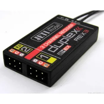 RC vybavení DUPLEX REX3 2.4GHz 3k přijímač
