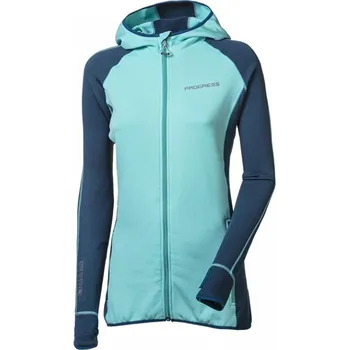 Dámská mikina Mikina dámská Progress TISPA HOODY, mint/petrol Velikost: M