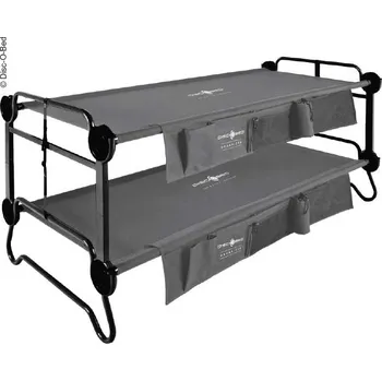 Postel Patrová postel Disc-O-Bed XL antracitová s bočními kapsami