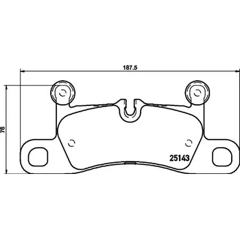Brzdová destička Sada brzdových destiček, kotoučová brzda HELLA 8DB 355 023-371